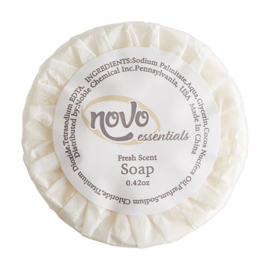 Novo Essentials 0.42 oz. Hotel and Motel Wrapped Round Bath Soap - 1000/Case