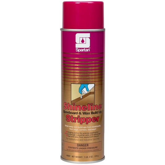 Shineline Baseboard & Wax Build Up Stripper 18oz. Aerosol Can Lemon Scent Baseboard & Wax Build-Up Stripper