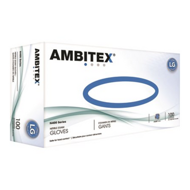 Ambitex 3 Mil Exam Grade Blue Nitrile Powder-Free Large