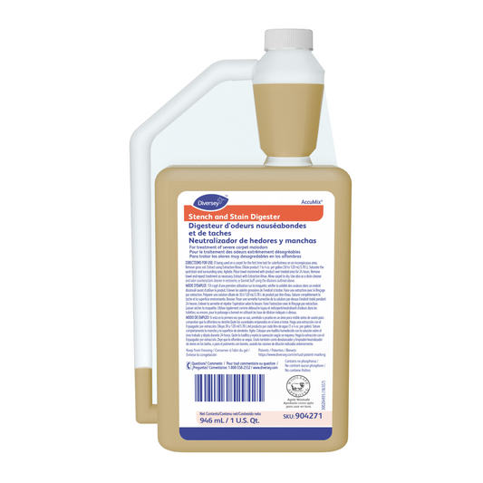 Diversey Accumix Stench and Stain Digester – 1 Qt. Carpet and Odor Cleaner