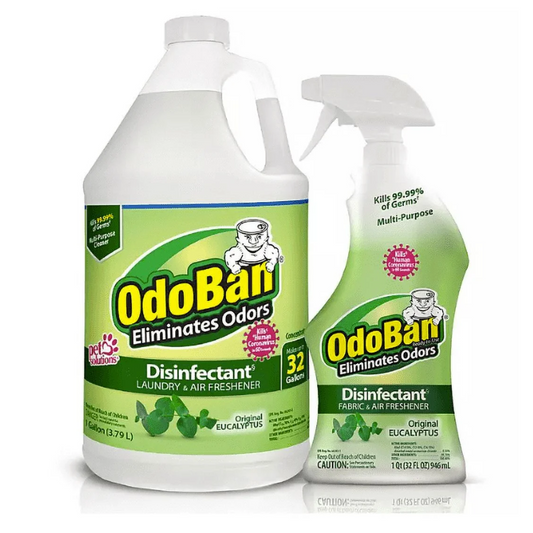 OdoBan Disinfectant & Odor Eliminator, Eucalyptus Scent (1 gal. concentrate + 32 oz)