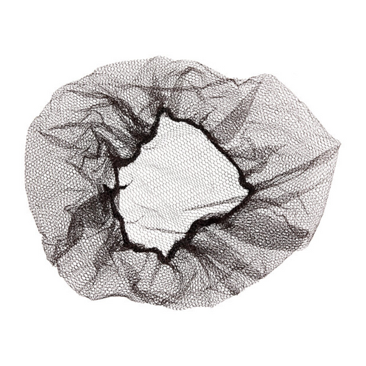 Choice 24" Brown Nylon Hairnet Cap – 100/Pack