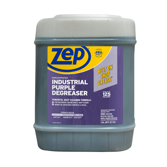 ZEP Industrial Purple Degreaser, 5-Gallon - Low-Foaming Formula for Commercial Cleaning