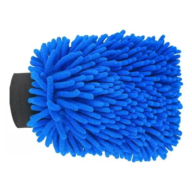 NikCatcher Microfiber Car Wash Gloves – Chenille Waterproof Double-Faced Mitt with Soft Mesh Back for Wax Detailing and Car Cleaning