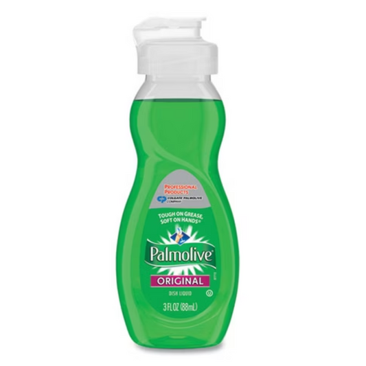 Palmolive Dishwashing Liquid, Original Scent, 3 oz Bottle, 72/Carton – Reliable & Tough on Grease