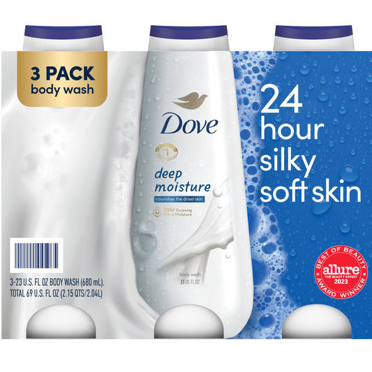 Dove Nourishing Body Wash, Deep Moisture, 24-Hour Hydration