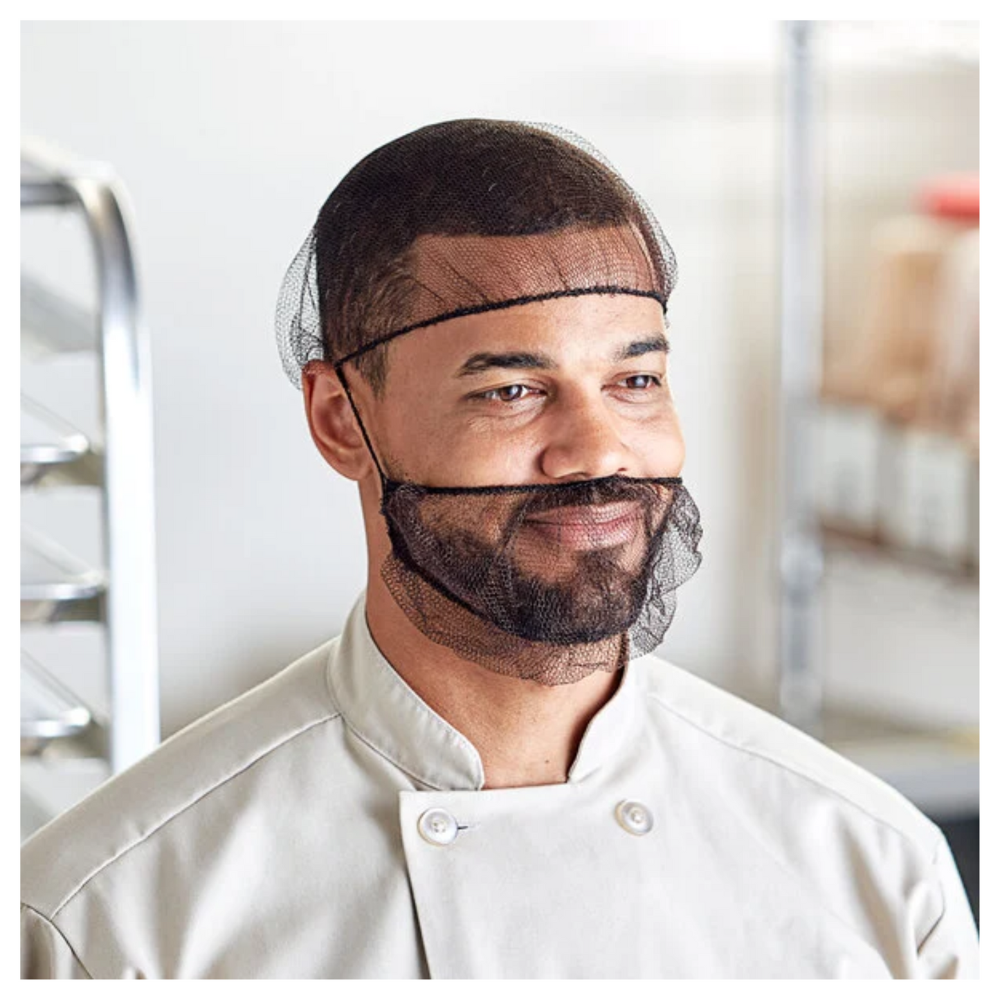 Choice 24" Brown Nylon Hairnet Cap – 100/Pack