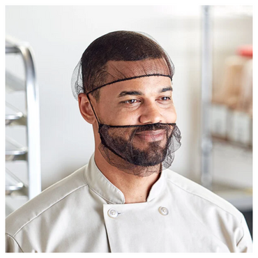 Choice 24" Brown Nylon Hairnet Cap – 100/Pack