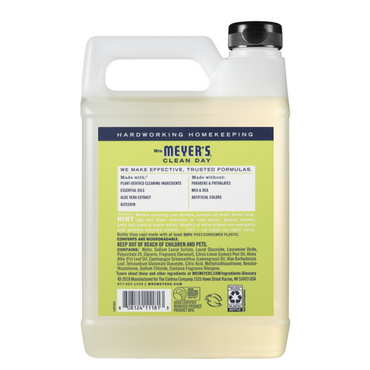 Mrs. Meyer's Clean Day Lemon Verbena Scented Dish Soap Refill, 48 oz.