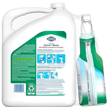 Clorox Clean-Up All-Purpose Cleaner + Bleach, Original (Spray + Refill)