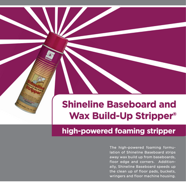 Shineline Baseboard & Wax Build Up Stripper 18oz. Aerosol Can Lemon Scent Baseboard & Wax Build-Up Stripper