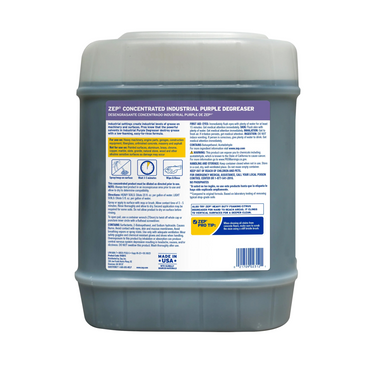 ZEP Industrial Purple Degreaser, 5-Gallon - Low-Foaming Formula for Commercial Cleaning