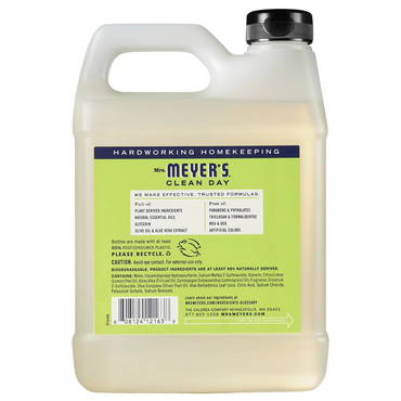 Mrs. Meyer's Clean Day Lemon Verbena Scented Hand Soap Refill, 33 oz.