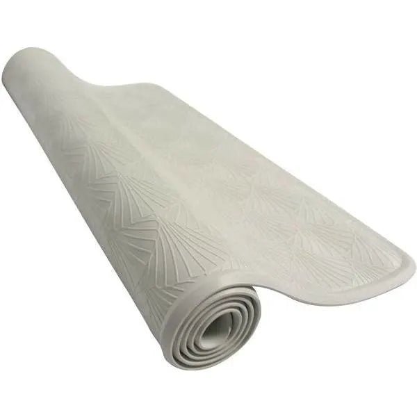 Zenna Home 27-1/2 in. x 15-3/4 in. Rubber Bath Mat (White)