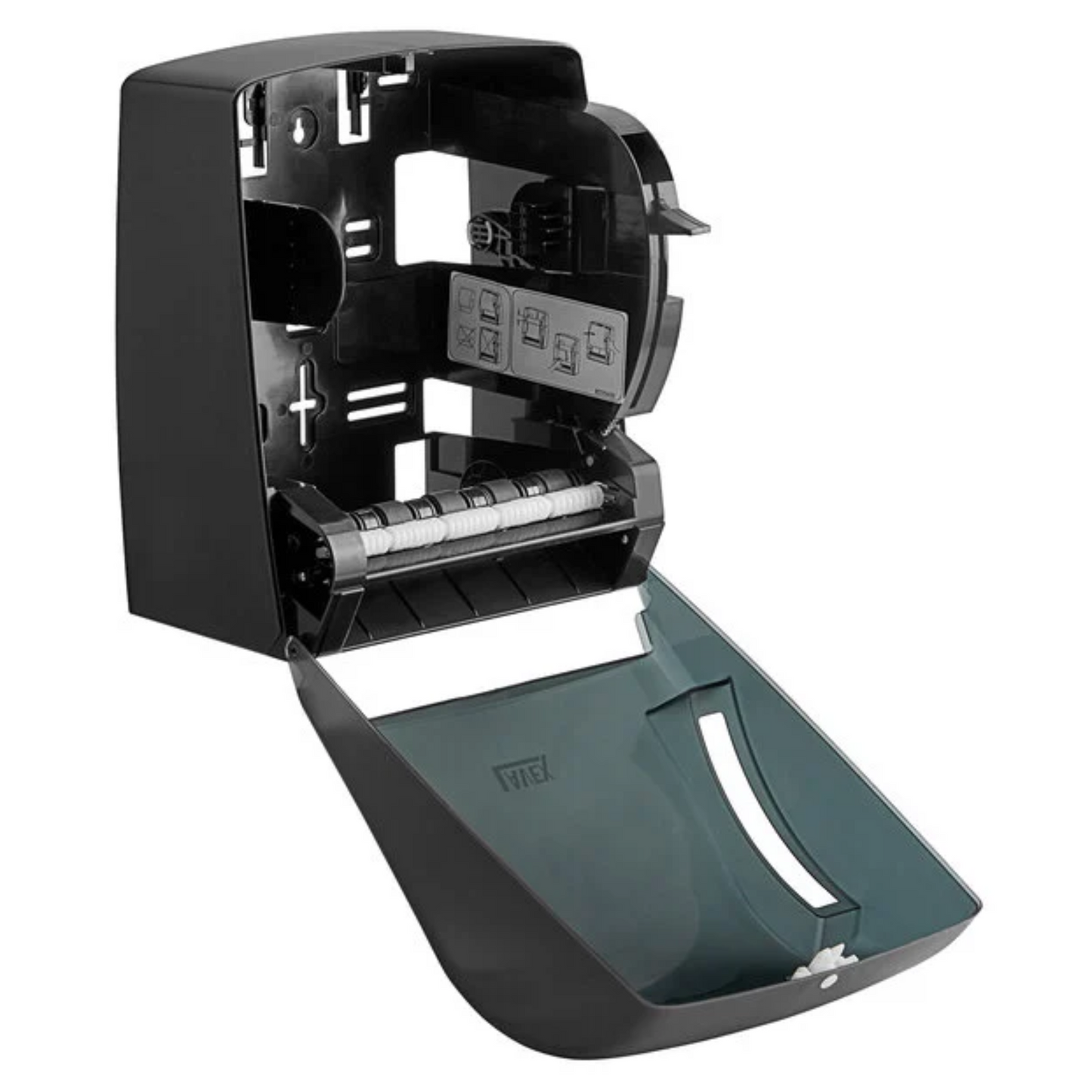 Lavex Translucent Black Lever Activated Paper Towel Dispenser