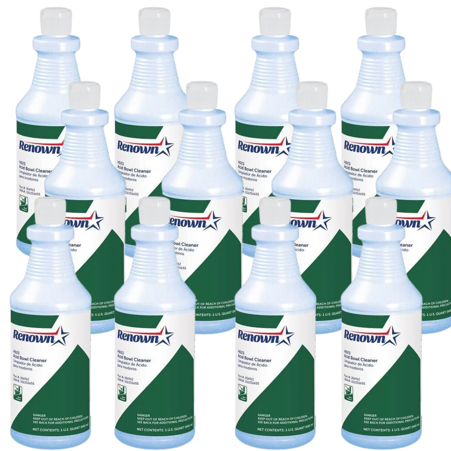 Renown HD23 Acid Bowl Cleaner, 32 oz – Powerful Rust, Scale, and Hard Water Deposit Remover