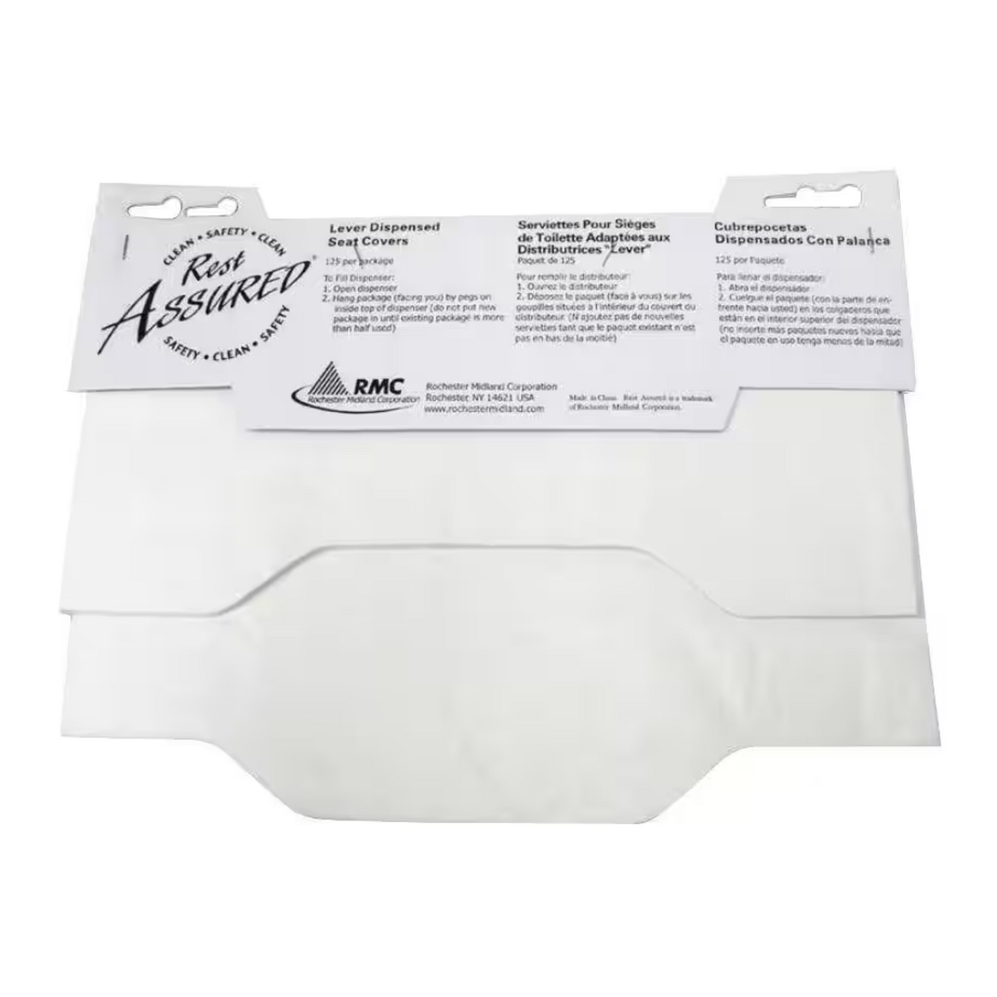 IMPACT PRODUCTS Rest Assured White Half-Fold Toilet Seat Covers (20-Pack of 250-Count)
