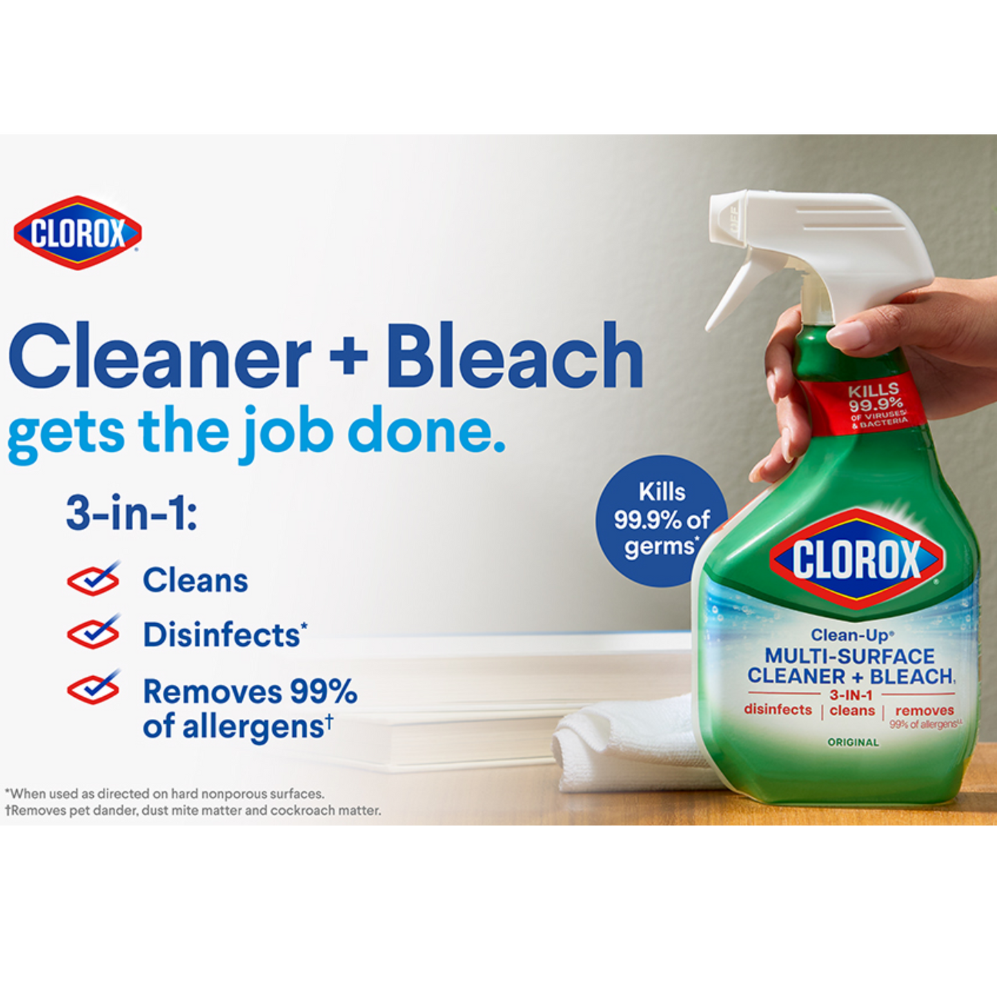 Clorox Clean-Up All-Purpose Cleaner + Bleach, Original (Spray + Refill)