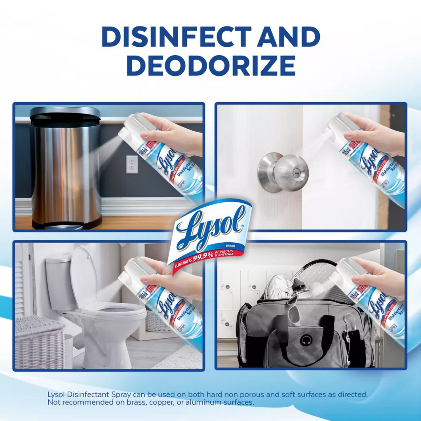 Lysol Disinfectant Spray, Crisp Linen Scent, 19 fl oz