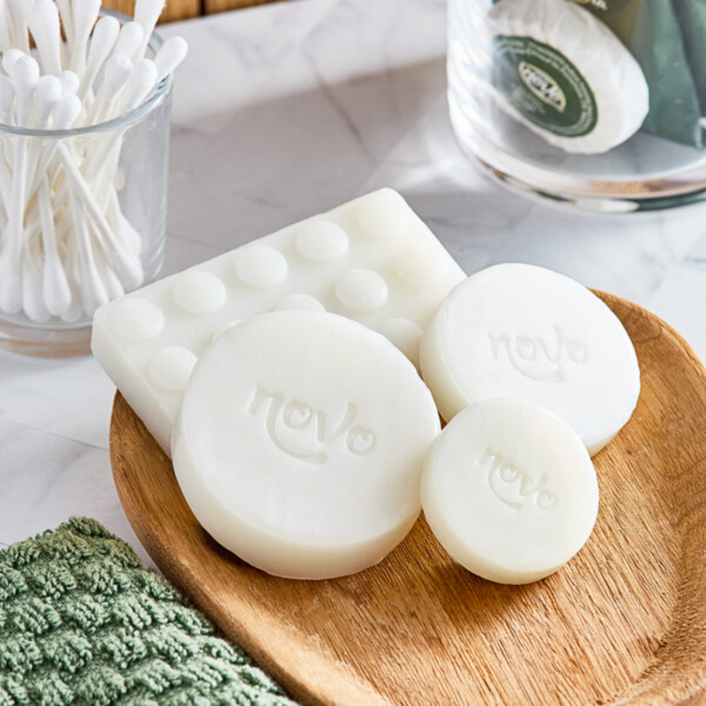 Noble Eco Novo Terra 0.42 oz. Wrapped Round Glycerin Hotel Bath Soap - 1000/Case