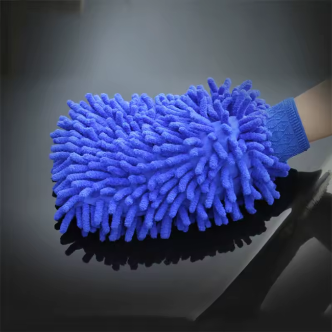 NikCatcher Car Wash Gloves – Chenille Coral Fleece Washing Mitts for Auto Detailing and Dust Removal
