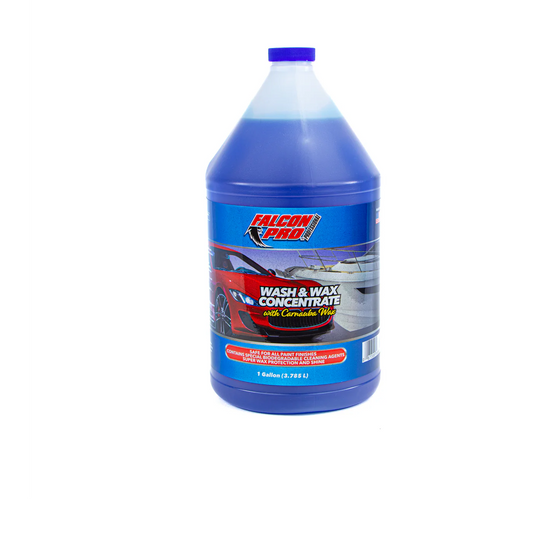 Falcon Pro Wash & Wax – Car Shampoo with Wax for Shine and Protection (1 Gal)