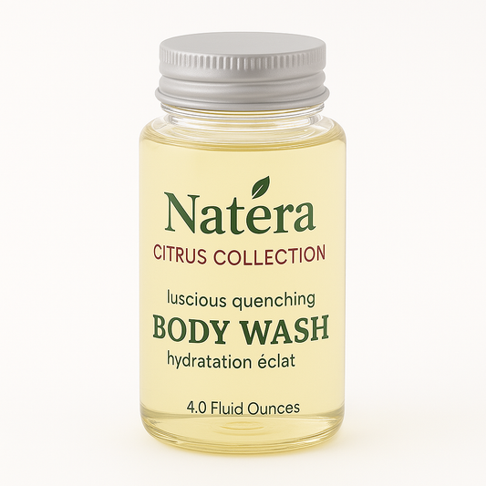 Natèra Citrus Collection Body Wash -4 oz l 120 ml - Hydrating and Refreshing