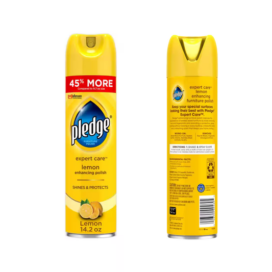 Pledge Lemon Furniture Spray, 14.2 oz Aerosol