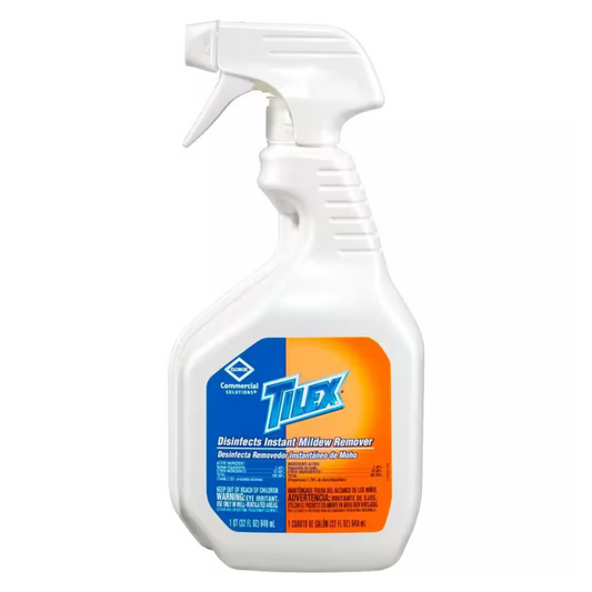 Tilex 32 oz. Disinfecting Mold and Mildew Stain Remover Spray – Kills 99.9% of Germs