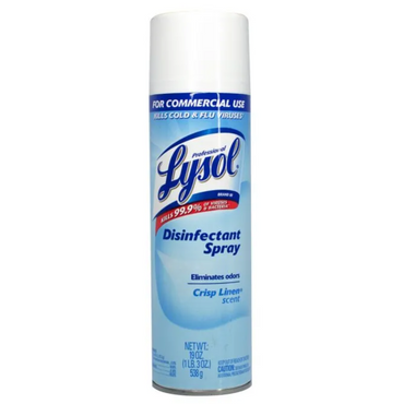 Lysol Disinfectant Spray, Crisp Linen Scent, 19 fl oz