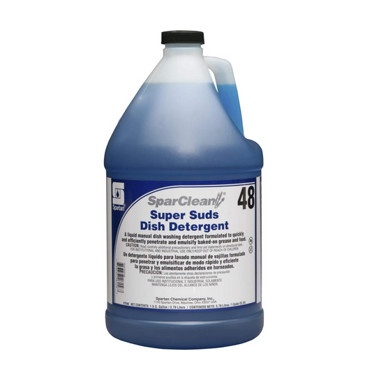 Spartan SparClean Super Suds Manual Dish Detergent, 1-Gallon - Clean Scent Liquid Dish Soap
