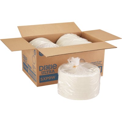 Dixie Ultra 8.5" Heavyweight Paper Plates, White - Disposable Plates (500/Case)