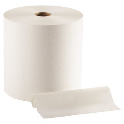 Pacific Blue Select 1000 ft. White Recycled Paper Towel Roll - 6 Rolls/Case