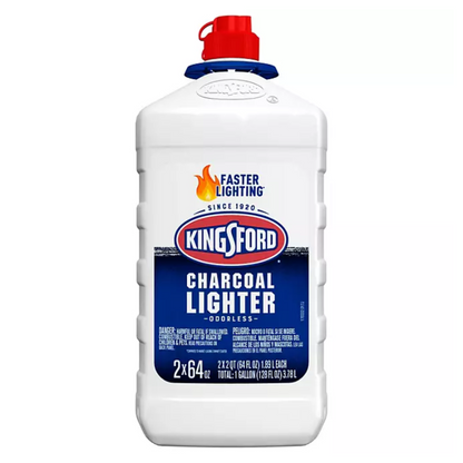 Kingsford Odorless Charcoal Lighter Fluid – 64 oz. for Quick & Easy BBQ Grilling