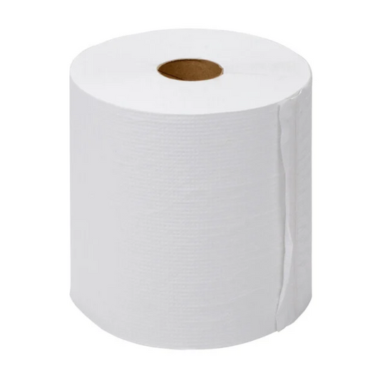 Lavex 8" White Hardwound Paper Towel Roll – 800 Feet, 6/Case