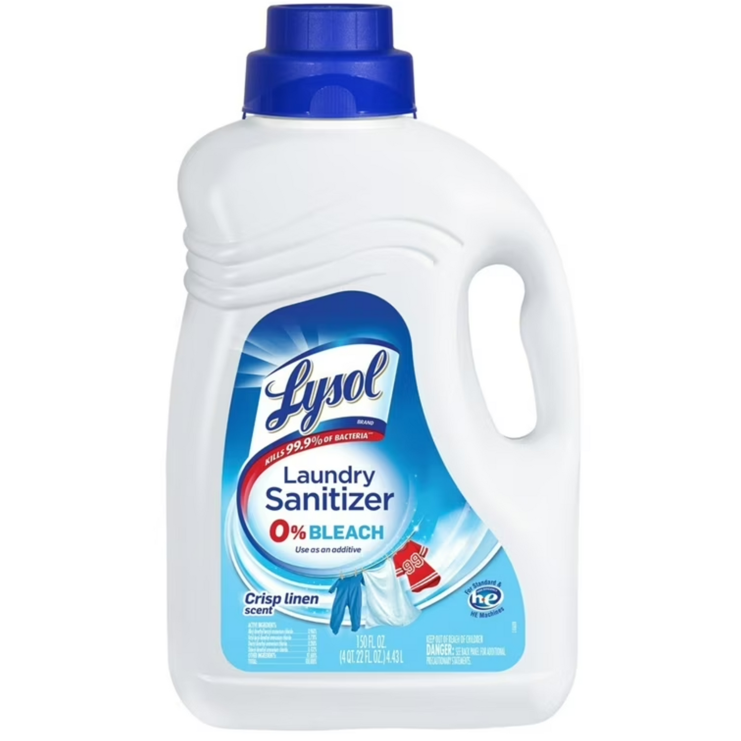 Lysol Laundry Sanitizer Additive, Crisp Linen, (150 fl. oz.)