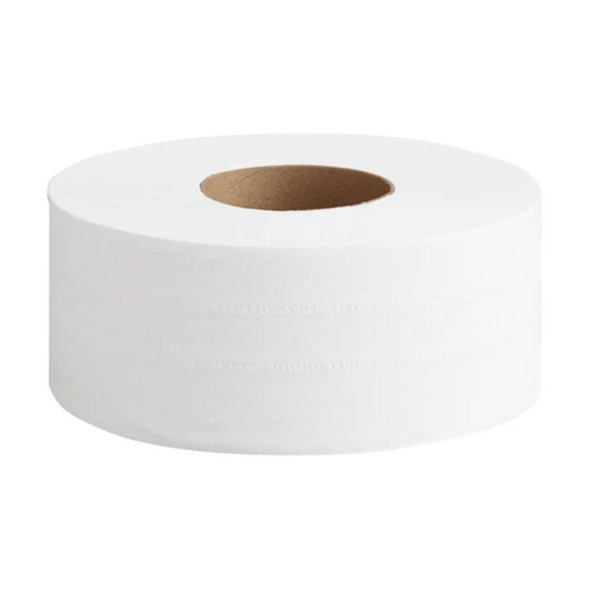 Lavex Janitorial Premium 2-Ply Jumbo Toilet Paper Roll, 9" Diameter, 720' - 12/Case