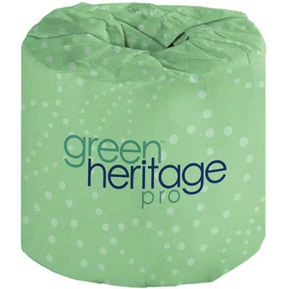 Green Heritage 2-Ply White 100% Recycled Bathroom Tissue (400-Sheets/Roll, 96-Rolls/Case)