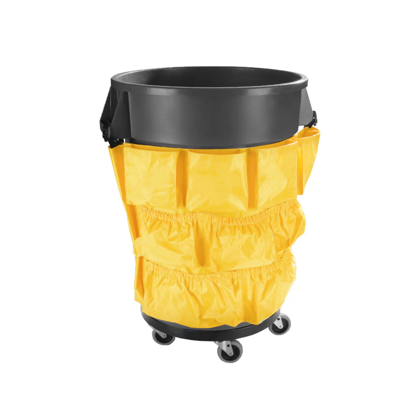 Renown Caddy Bag for 20–44 Gallon Waste Containers – 12-Pocket Organizer, Yellow