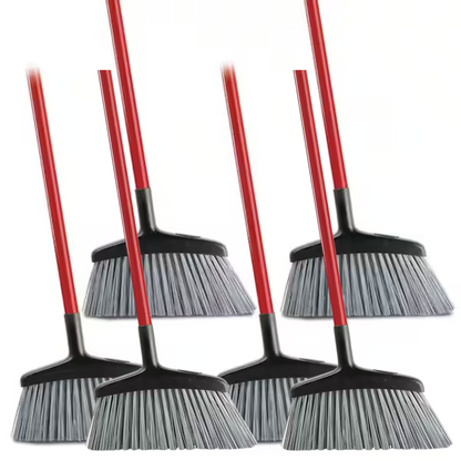 Libman 15 in. High Power Rough Surface Angle Broom with Steel Handle