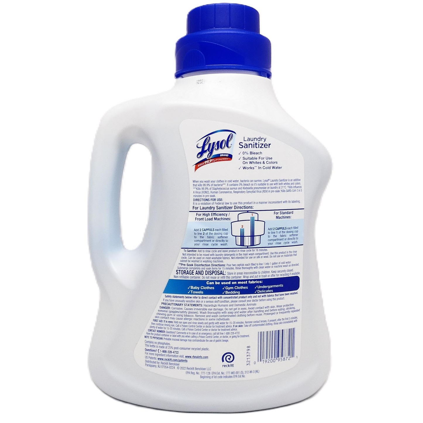 Lysol Laundry Sanitizer Additive, Crisp Linen, (150 fl. oz.)