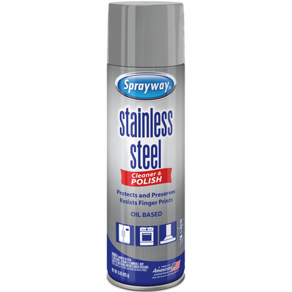 Sprayway Stainless Steel Cleaner & Polisher, 15 oz