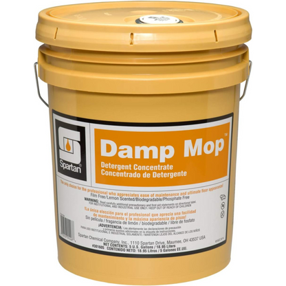 Spartan Damp Mop Floor Cleaner – Lemon Scent (1 Gal & 5 Gal)