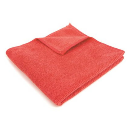 Renown Premium 16 in. x 16 in. Microfiber Cloth, Red (12-Pack)