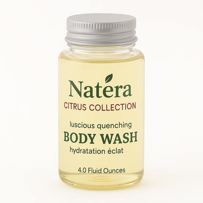 Natèra Citrus Collection Body Wash -4 oz l 120 ml - Hydrating and Refreshing