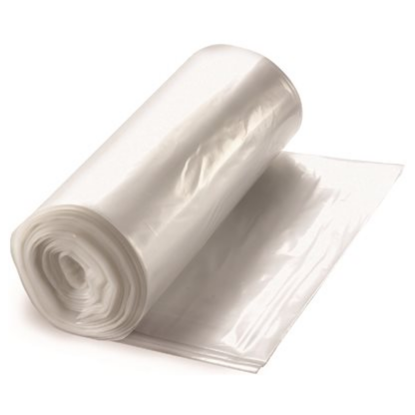 Renown 17 Gal. 0.50 mil 24 in. x 32 in. Clear Low-Density Trash Bags (50/Roll, 10 Rolls per Case)