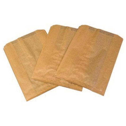 7-1/2 in. x 3-1/2 in. x 10 in. Kraft Waxed Paper Liners for Sanitary Napkin Receptacles (500/Case)