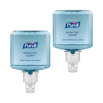 PURELL 1200 mL Hand Soap Refill for ES4 Push-Style Dispenser, Fragrance-Free & ECOLOGO Certified (2-Pack)